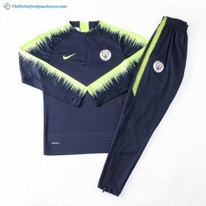 Survetement Manchester City 2018 2019 Bleu Pas Cher