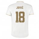 Maillot Real Madrid NO.18 Jovic Domicile 2019 2020 Blanc Pas Cher