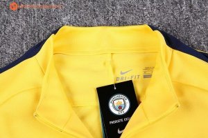 Survetement Manchester City 2017 2018 Jaune Pas Cher