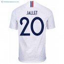 Maillot France Exterieur Jallet 2018 Blanc Pas Cher