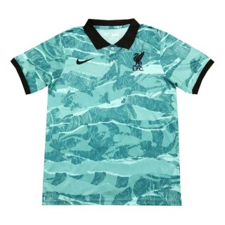 Polo Liverpool 2020 2021 Vert Noir Pas Cher Polo Liverpool 2020 2021 Vert Noir Pas Cher