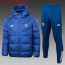 Manteau de duvet Manchester United Ensemble Complet 2024 2025 Bleu