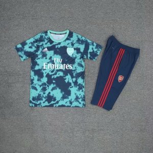 Entrainement Arsenal Ensemble Complet 2019 2020 Vert Bleu Pas Cher