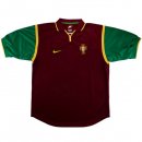 Maillot Portugal Domicile Retro 1999 Rouge Pas Cher