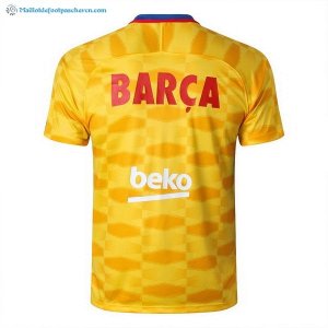 Entrainement Barcelona Ensemble Complet 2017 2018 Jaune Pas Cher