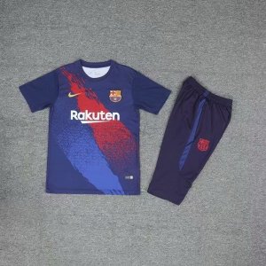 Entrainement Barcelona Ensemble Complet 2019 2020 Bleu Marine Rouge Pas Cher