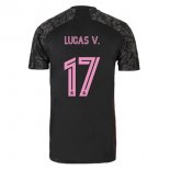 Maillot Real Madrid Third NO.17 Lucas V. 2020 2021 Noir Pas Cher