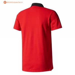 Polo Manchester United 2017 2018 Rouge Noir Pas Cher