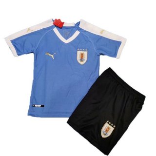 Maillot Uruguay Domicile Enfant 2019 Bleu Pas Cher