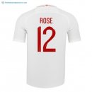 Maillot Angleterre Domicile Rose 2018 Blanc Pas Cher