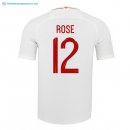 Maillot Angleterre Domicile Rose 2018 Blanc Pas Cher