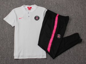 Polo Ensemble Complet Paris Saint Germain 2018 2019 Noir Rose Pas Cher