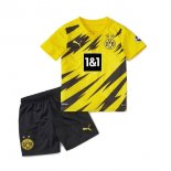 Maillot Borussia Dortmund Domicile Enfant 2020 2021 Jaune Pas Cher