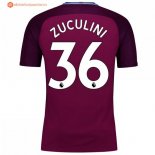 Maillot Manchester City Exterieur Zuculini 2017 2018 Pas Cher