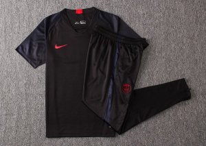 Entrainement Paris Saint Germain Ensemble Complet 2019 2020 Noir Rouge Pas Cher