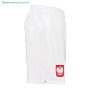 Pantalon Pologne Domicile 2018 Blanc Pas Cher