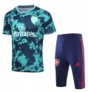 Entrainement Arsenal Ensemble Complet 2019 2020 Vert Bleu Pas Cher