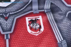 Maillot Rugby St.George Illawarra Dragons 2017 2018 Gris Pas Cher