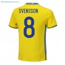 Maillot Sweden Domicile Svensson 2018 Jaune Pas Cher