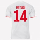 Maillot Juventus NO.14 Matuidi Exterieur 2019 2020 Gris Blanc Pas Cher