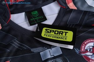 Maillot Rugby Manly Sea Eagles 2017 2018 Noir Pas Cher