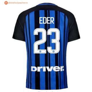 Maillot Inter Domicile Eder 2017 2018 Pas Cher