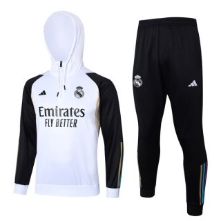 Sweat Shirt Capuche Real Madrid 2024 Blanc Sweat Shirt Capuche Real Madrid 2024 Blanc