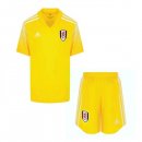 Maillot Fulham Exterieur Enfant 2020 2021 Jaune Pas Cher