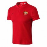 Polo AS Roma 2018 2019 Rouge Pas Cher