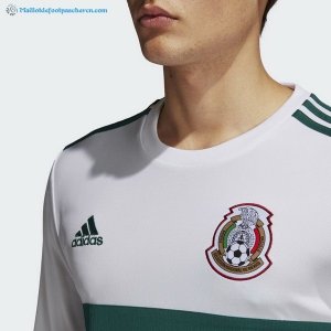 Maillot Mexico Exterieur ML 2018 Blanc Pas Cher