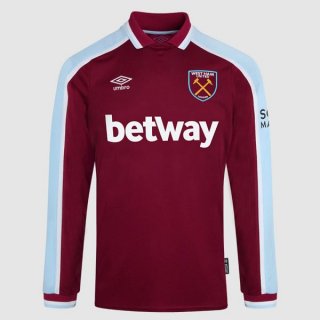 Thailande Maillot West Ham United Domicile ML 2021 2022 Pas Cher