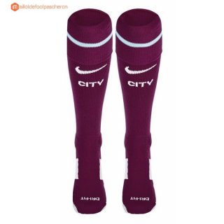 Chaussette Manchester City Exterieur 2017 2018 Purpura Pas Cher