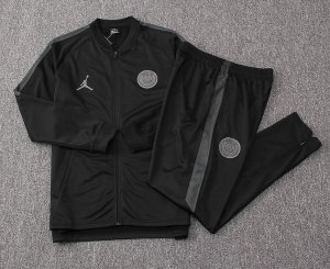 JORDAN Survetement Paris Saint Germain 2018 2019 Noir Gris Pas Cher