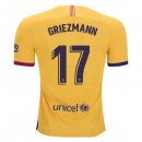 Maillot Barcelona NO.17 Griezmann Exterieur 2019 2020 Jaune Pas Cher