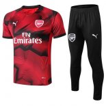 Entrainement Arsenal Ensemble Complet 2018 2019 Rouge Noir Pas Cher