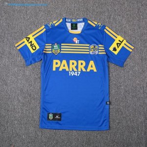 Maillot Rugby Parramatta Eels Domicile 2017 2018 Bleu Pas Cher