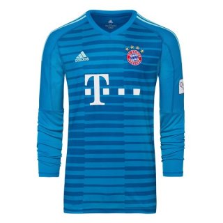 Maillot Bayern Munich Exterieur ML Gardien 2018 2019 Bleu Pas Cher Maillot Bayern Munich Exterieur ML Gardien 2018 2019 Bleu Pas Cher