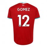Maillot Liverpool NO.12 Gomez Domicile 2020 2021 Rouge Pas Cher