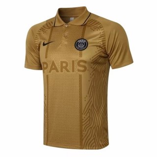 Polo Paris Saint Germain 2021 2022 Jaune Pas Cher