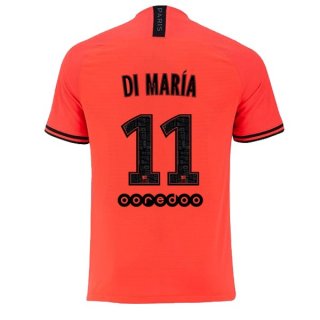 JORDAN Maillot Paris Saint Germain NO.11 Di Maria Exterieur 2019 2020 Orange Pas Cher JORDAN Maillot Paris Saint Germain NO.11 Di Maria Exterieur 2019 2020 Orange Pas Cher