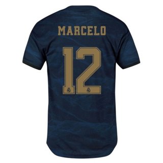 Maillot Real Madrid NO.12 Marcelo Exterieur 2019 2020 Bleu Pas Cher