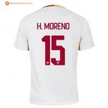 Maillot AS Roma Exterieur H.Moreno 2017 2018 Pas Cher