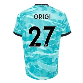 Maillot Liverpool NO.27 Origi Exterieur 2020 2021 Bleu Pas Cher Maillot Liverpool NO.27 Origi Exterieur 2020 2021 Bleu Pas Cher