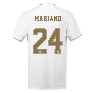 Maillot Real Madrid NO.24 Mariano Domicile 2019 2020 Blanc Pas Cher