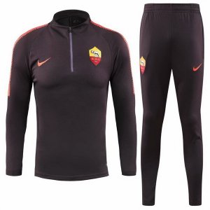 Survetement AS Roma 2018 2019 Orange Noir Pas Cher