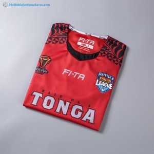 Maillot Rugby Tonga RLWC Domicile 2017 2018 Rouge Pas Cher