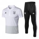 Polo Allemagne Ensemble Complet 2018 Gris Blanc Pas Cher