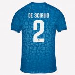 Maillot Juventus NO.2 De Sciglio Third 2019 2020 Bleu Pas Cher