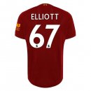 Maillot Liverpool NO.67 Elliott Domicile 2019 2020 Rouge Pas Cher