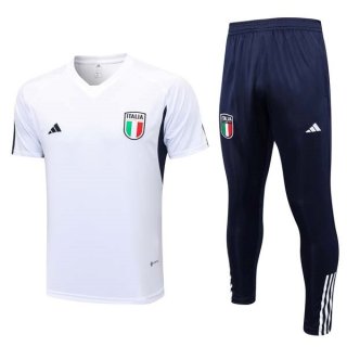 Maillot Italie Ensemble Complet 2023 2024 Blanc Bleu Maillot Italie Ensemble Complet 2023 2024 Blanc Bleu
